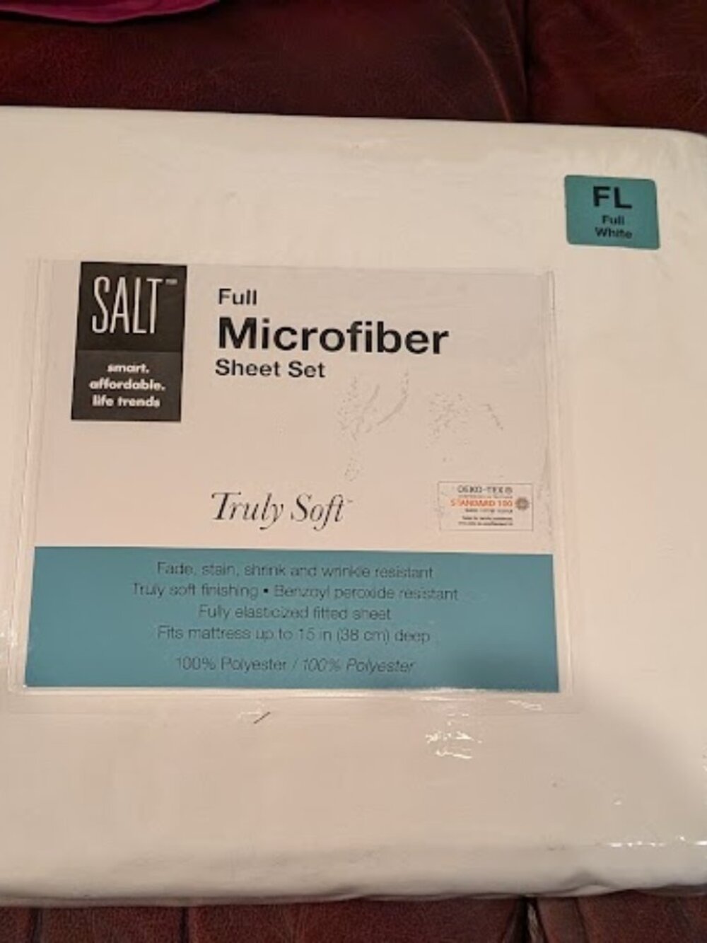 NWT SALT Full Microfiber Sheet Set in White